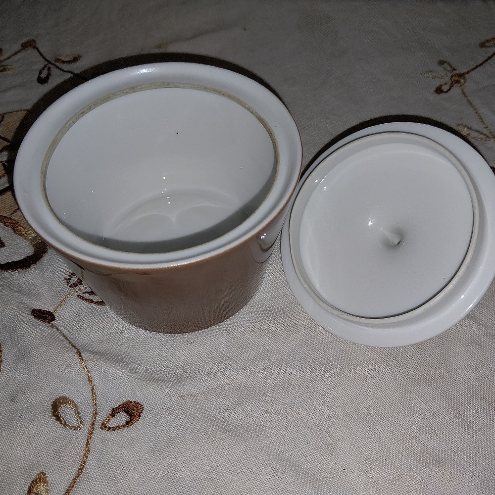 Harmony house 50s rare chocolate brown sugar dish